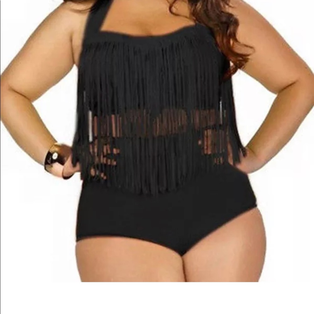Sexy 2pc Fringe Swimsuit